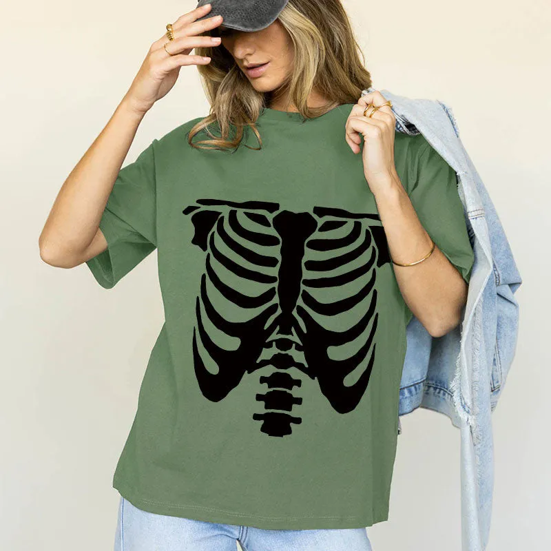 Chest Skeleton Cotton Tee